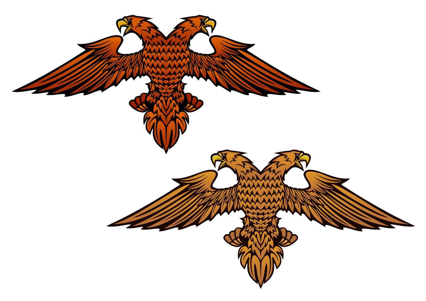 águila bicéfala vector