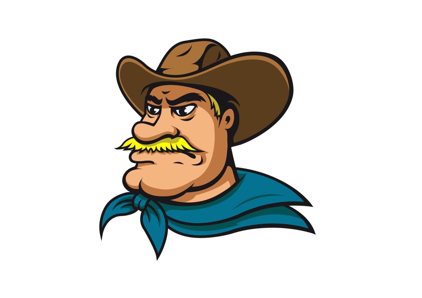 American cowboy or sheriff vector