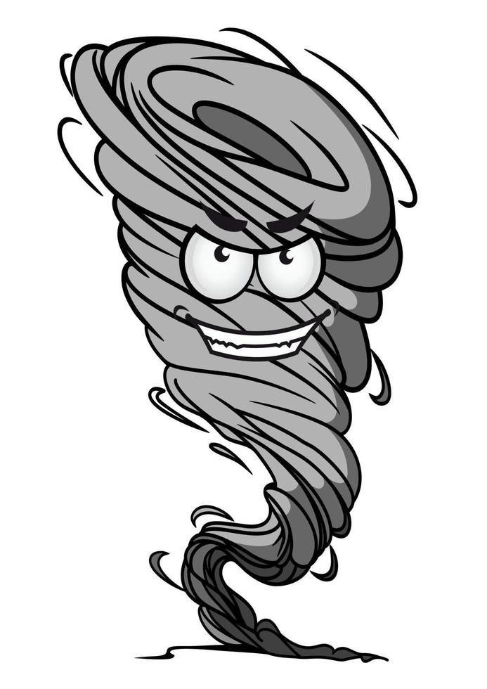 personaje de la mascota del tornado vector