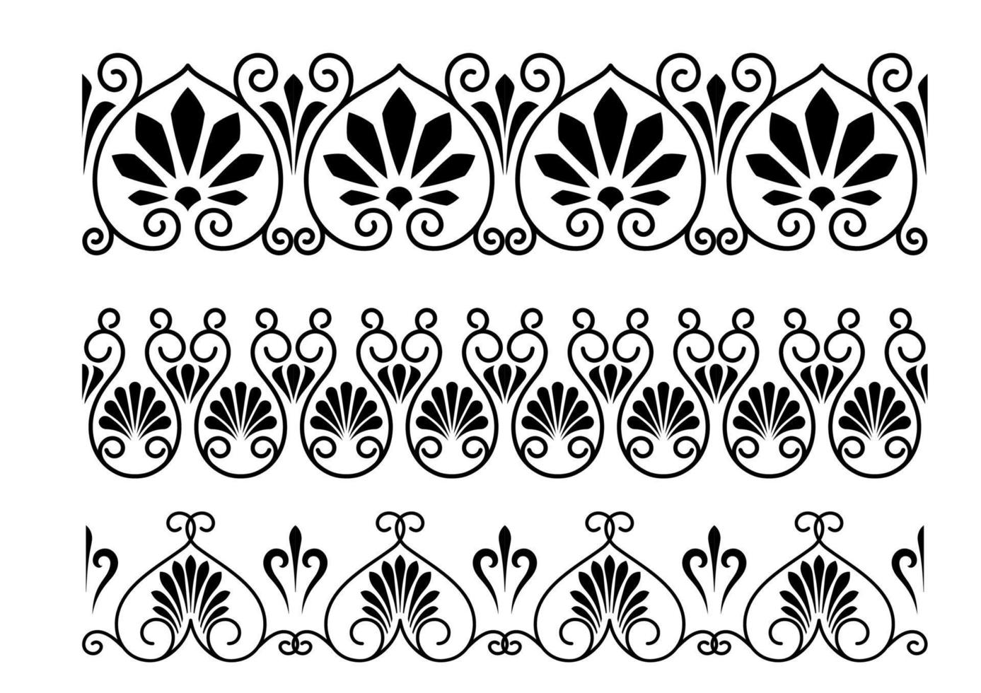 Floral vintage ornaments vector