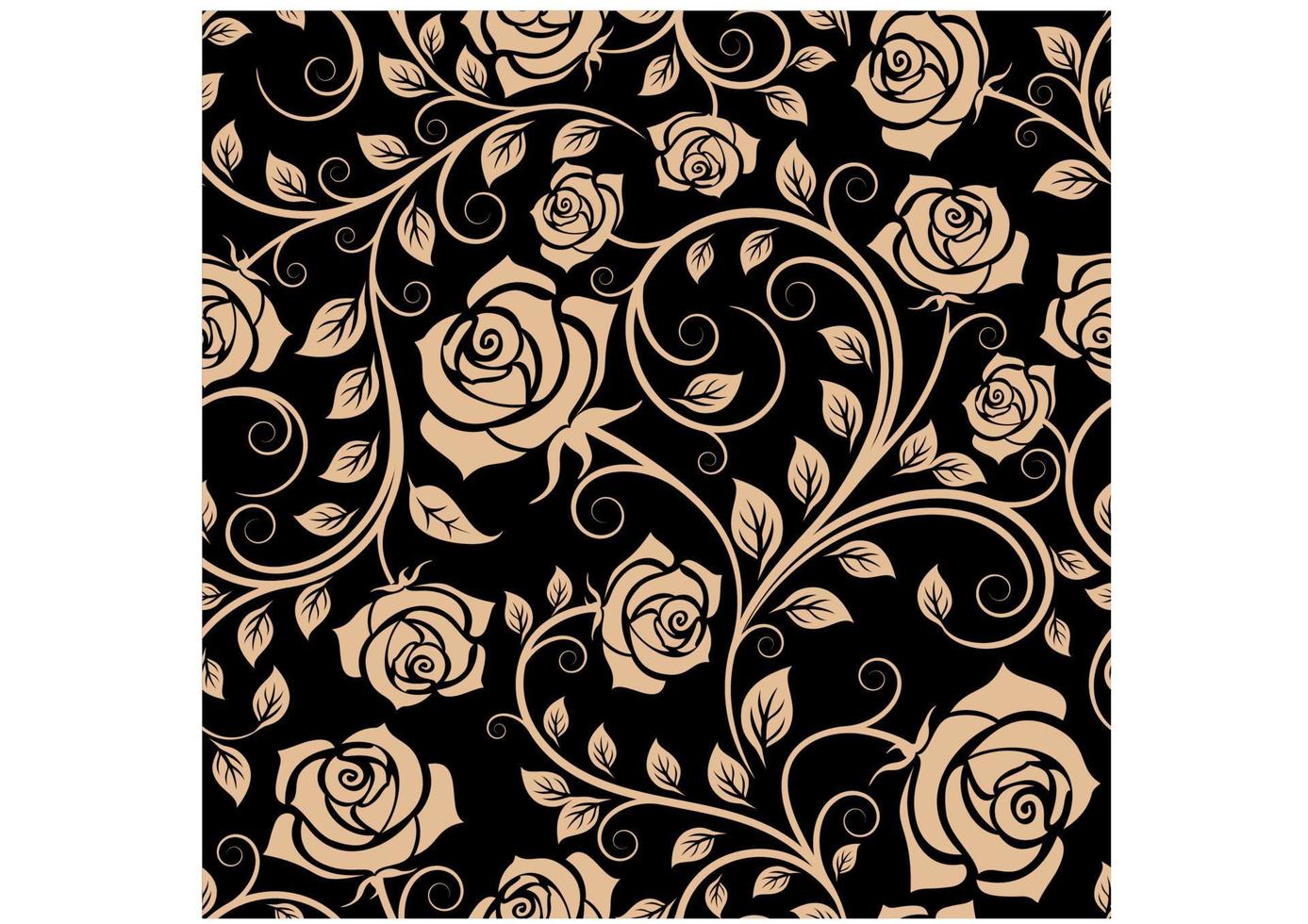 Seamless pattern with rose flowers vector