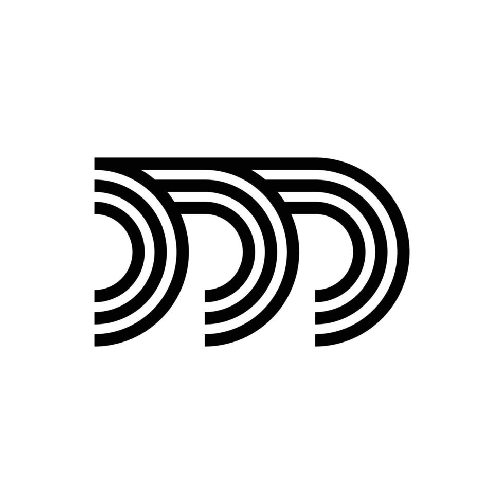 diseño moderno del logotipo del monograma de la letra m vector