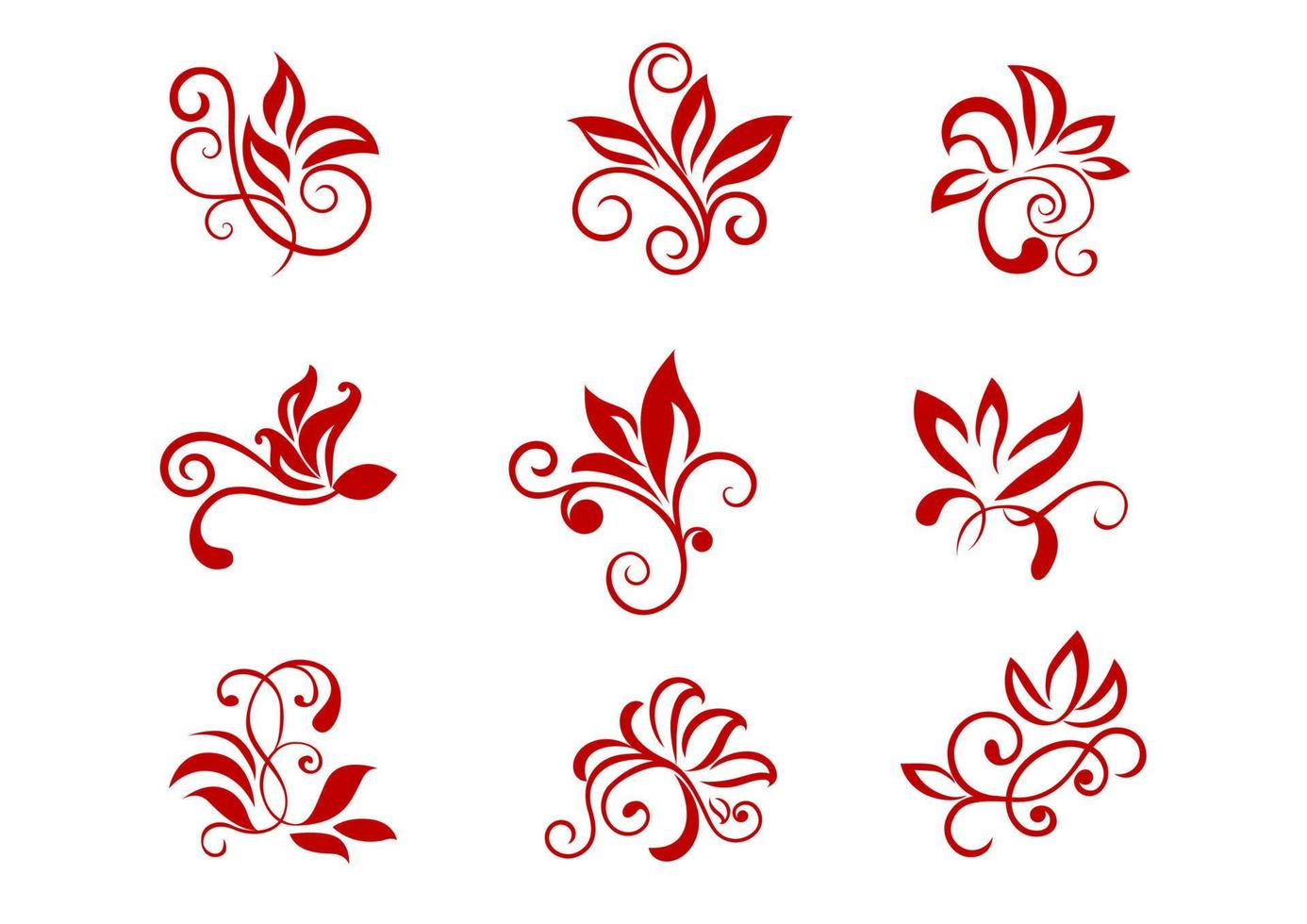 Flower and floral patterns vector