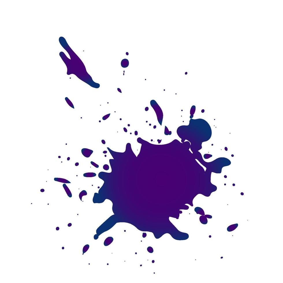 Color ink splashes. Grunge splatters. Abstract background. Grunge text banners vector