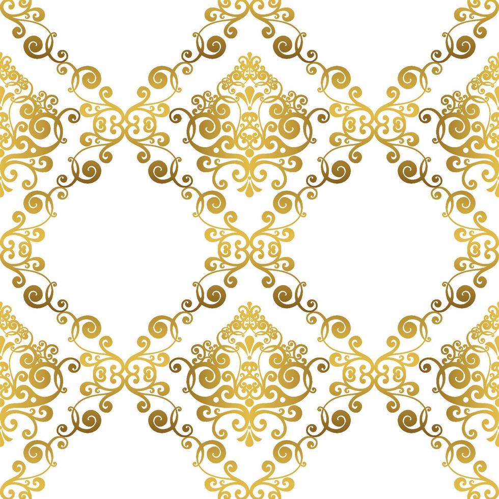 Vector damask vintage baroque ornament. Retro pattern antique style acanthus. Seamless pattern