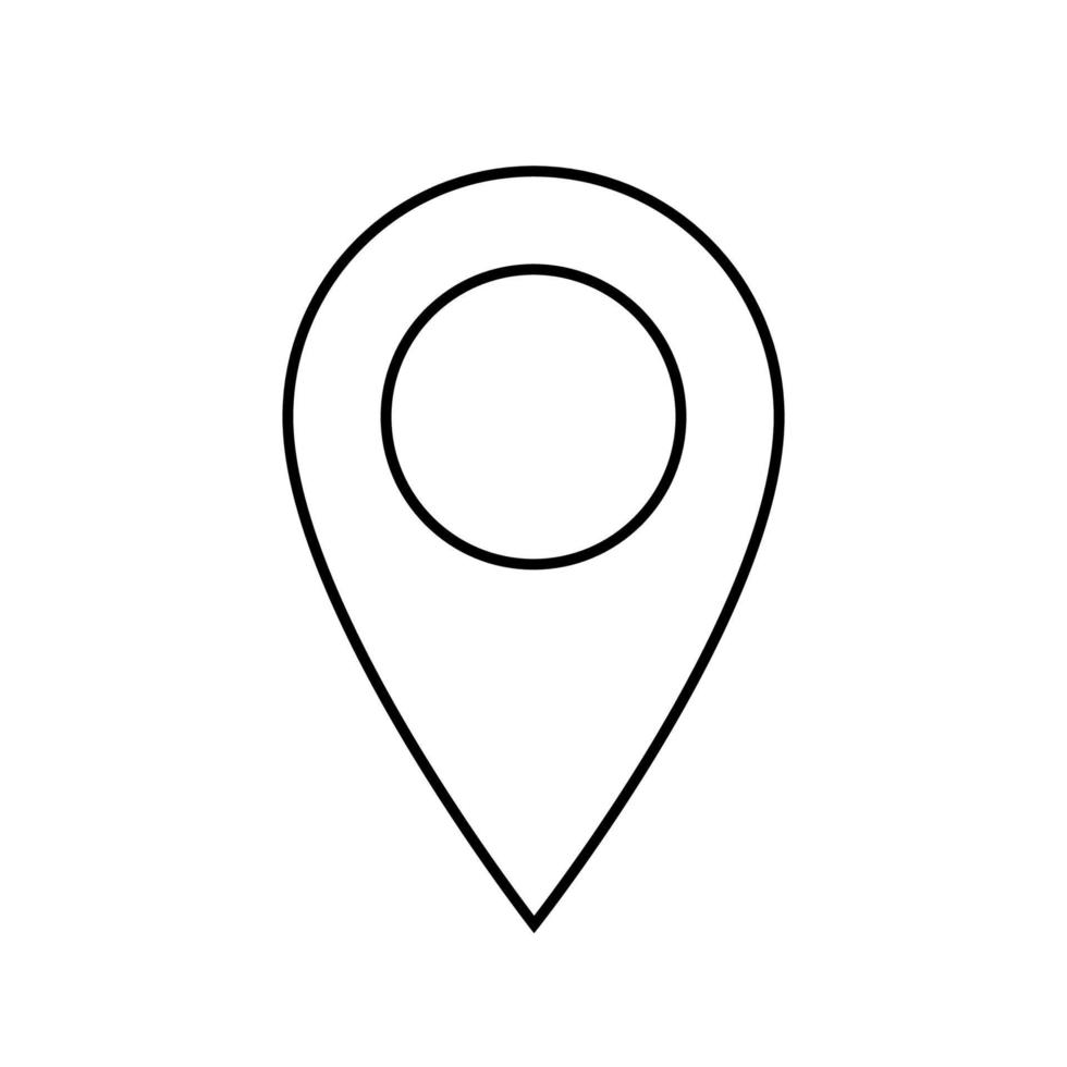 Travel Map pin sign location vector icon