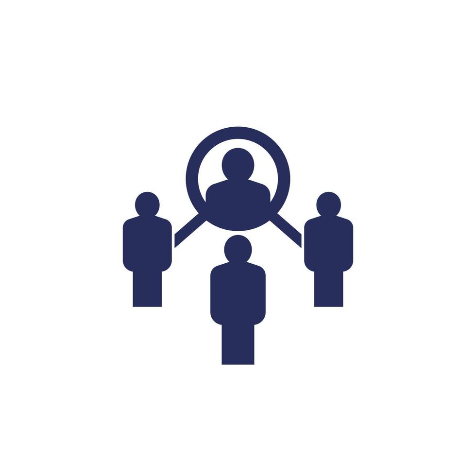 Coordinating or coordinator icon with people vector