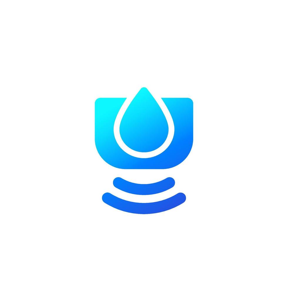 humidity sensor icon on white vector