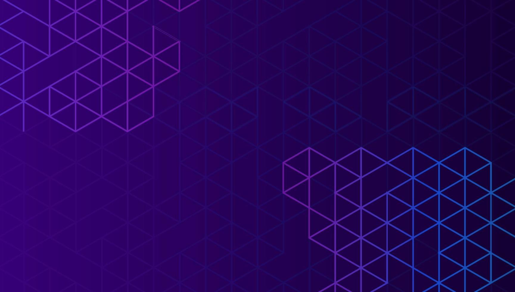 Abstract geometric background with isometric digital blocks. Block-chain concept and modern technology. Vector Illustration