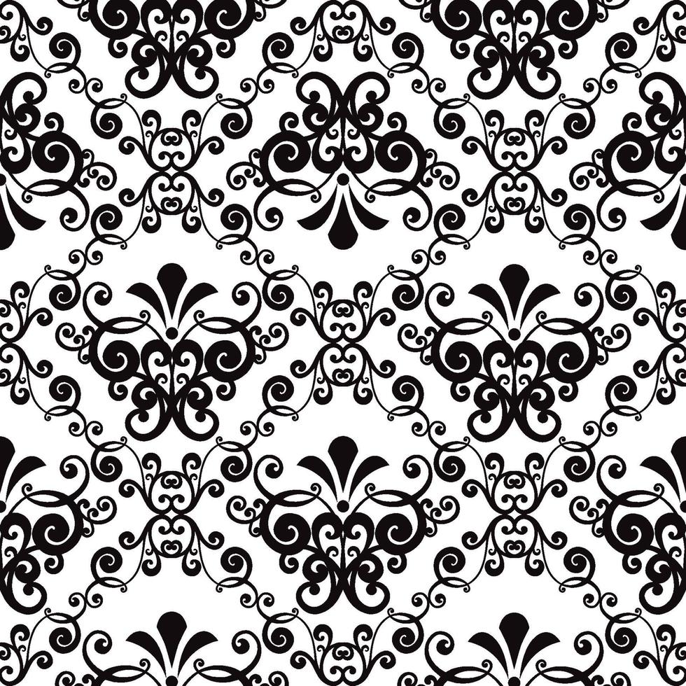 Vector damask vintage baroque ornament. Retro pattern antique style acanthus. Seamless pattern