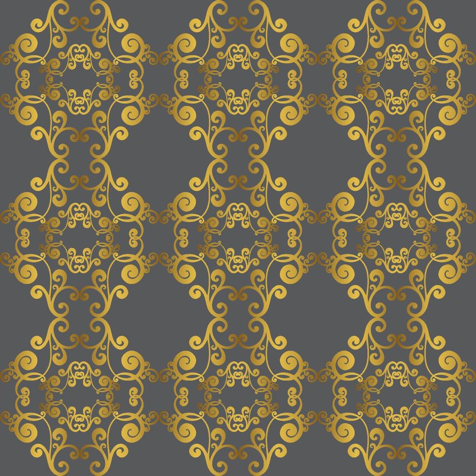 Vector damask vintage baroque ornament. Retro pattern antique style acanthus. Seamless pattern