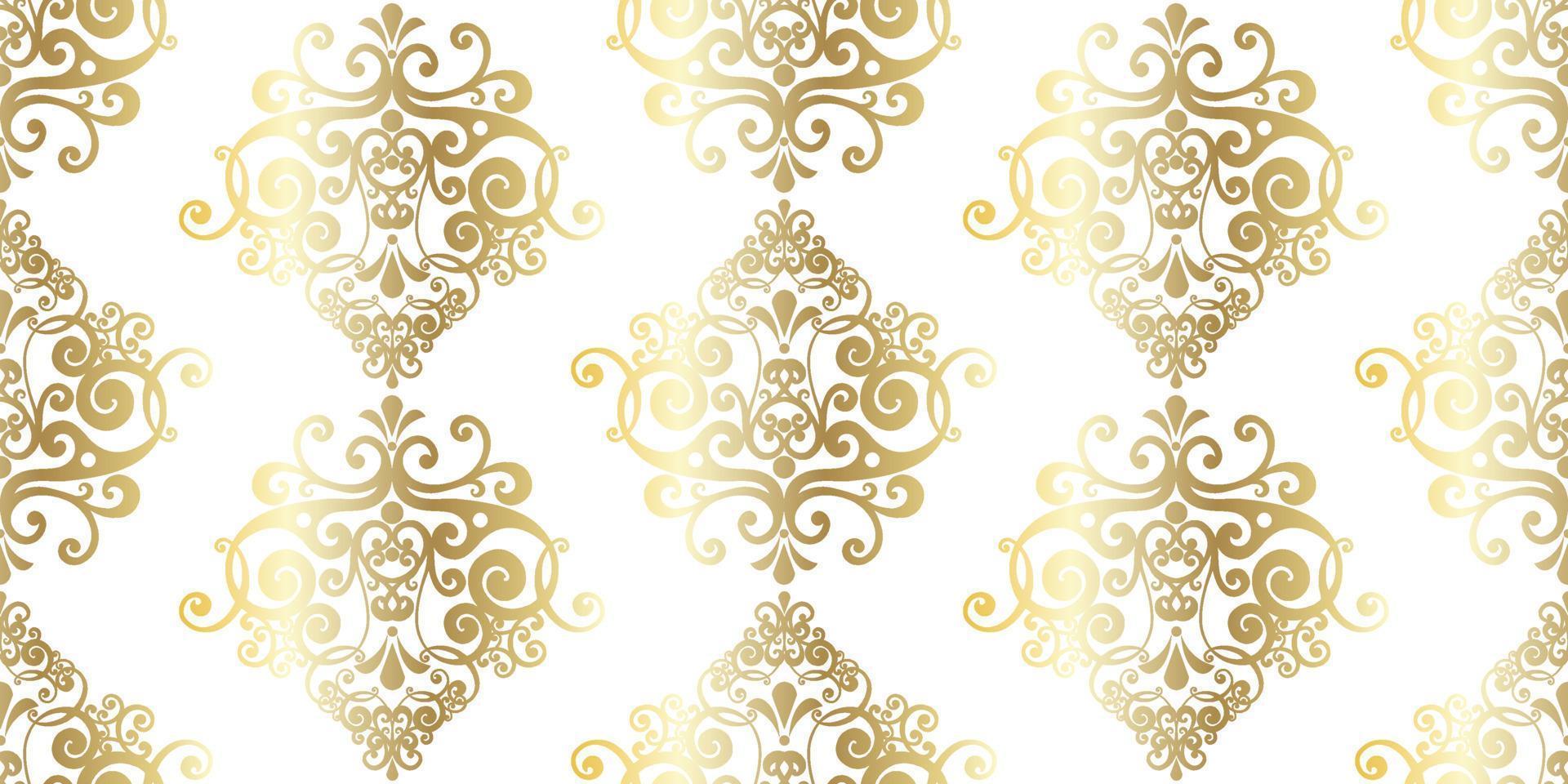 Vector damask vintage baroque ornament. Retro pattern antique style acanthus. Seamless pattern
