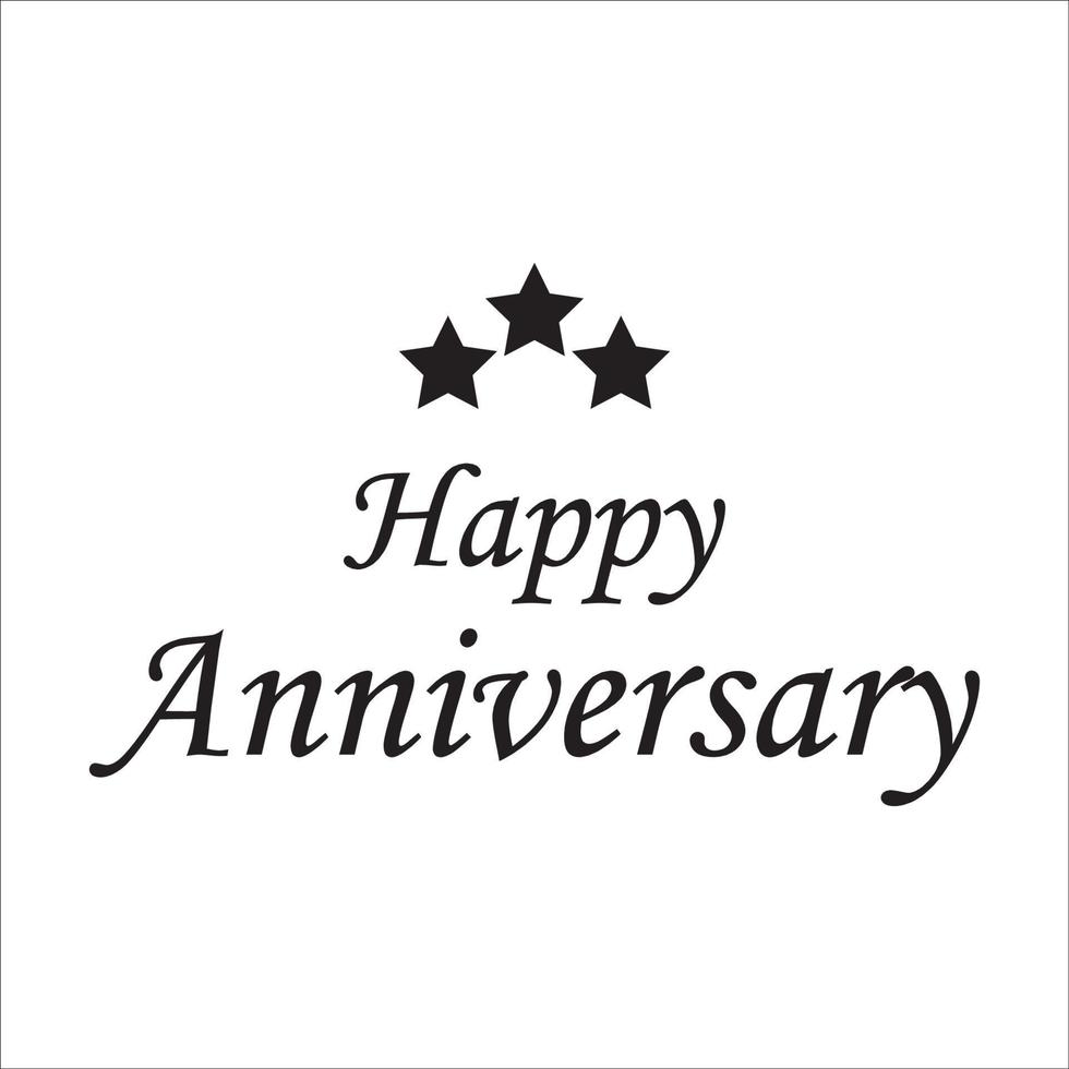 happy anniversary greeting card logo image, this image can be used as a logo, poster, greeting card and others vector