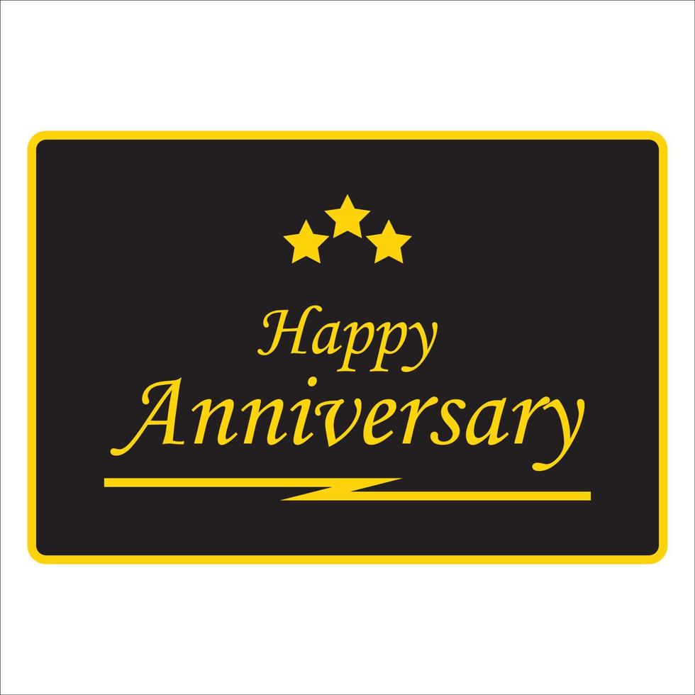 happy anniversary greeting card logo image, this image can be used as a logo, poster, greeting card and others vector