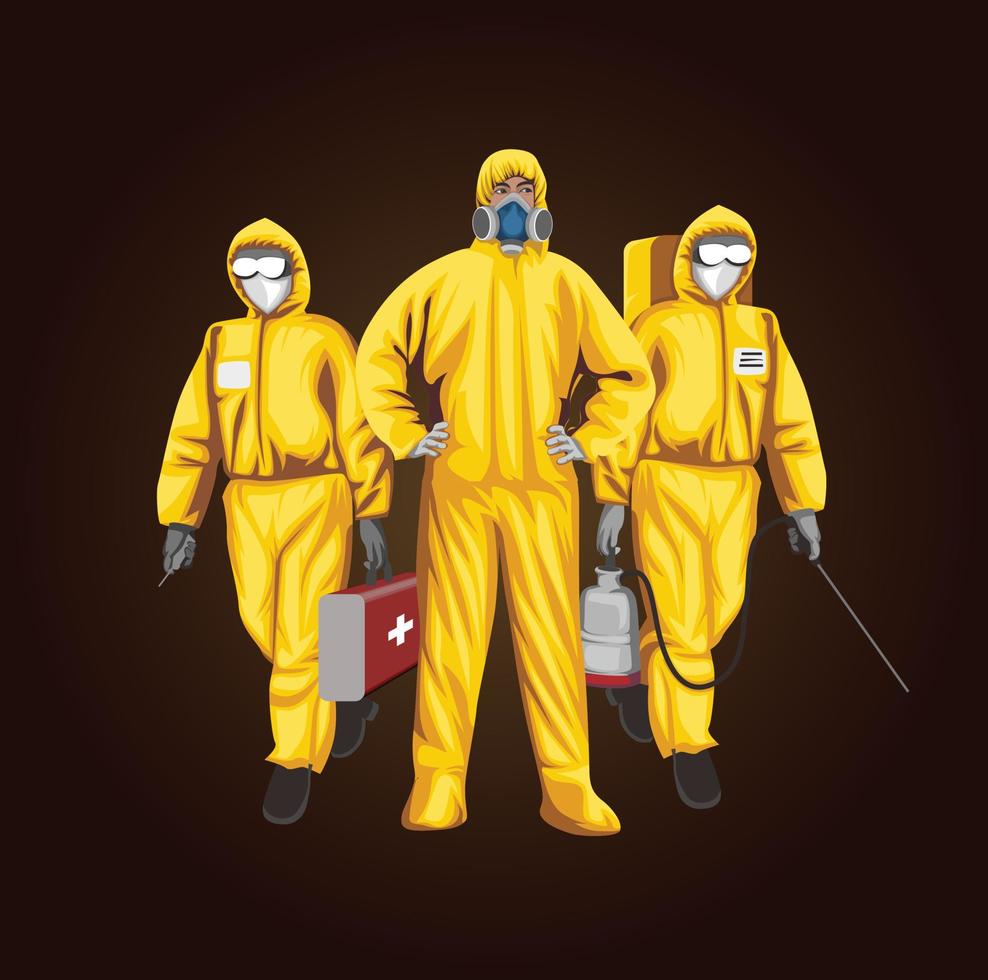 Three Forensic Doctors Investigating a Chase vector