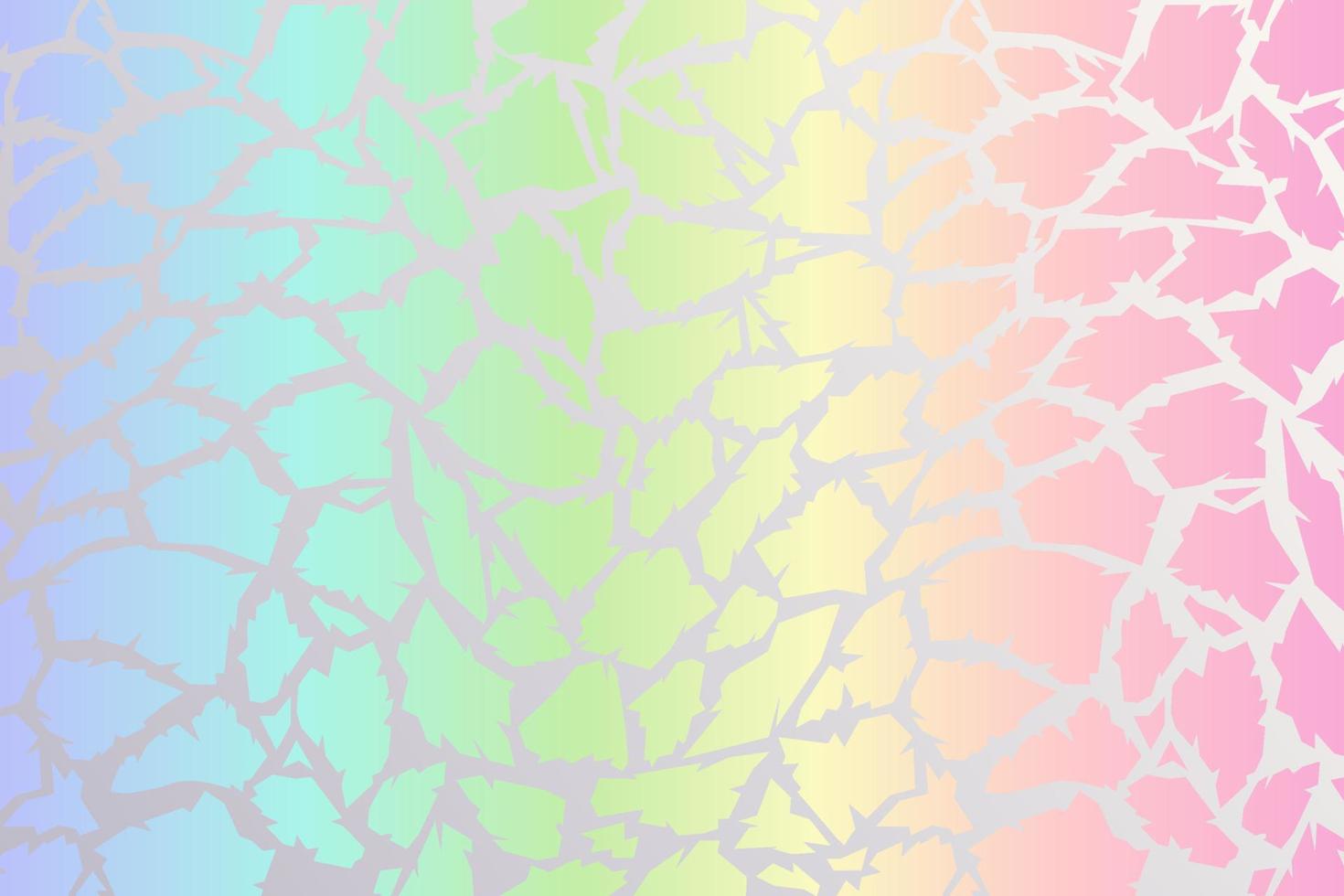 Rainbow leopard background. Holographic foil cheetah texture. Animal pattern gradient print. Vector abstract pastel illustration.