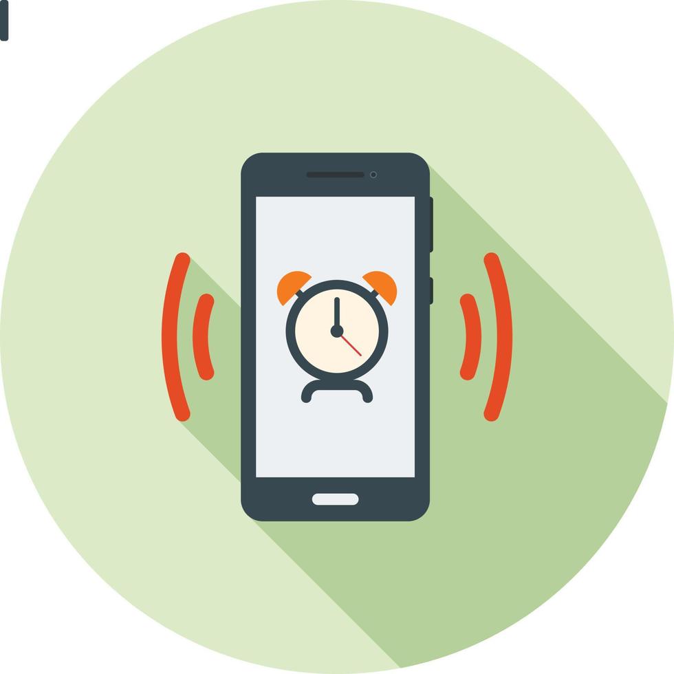 Reminders Flat Long Shadow Icon vector