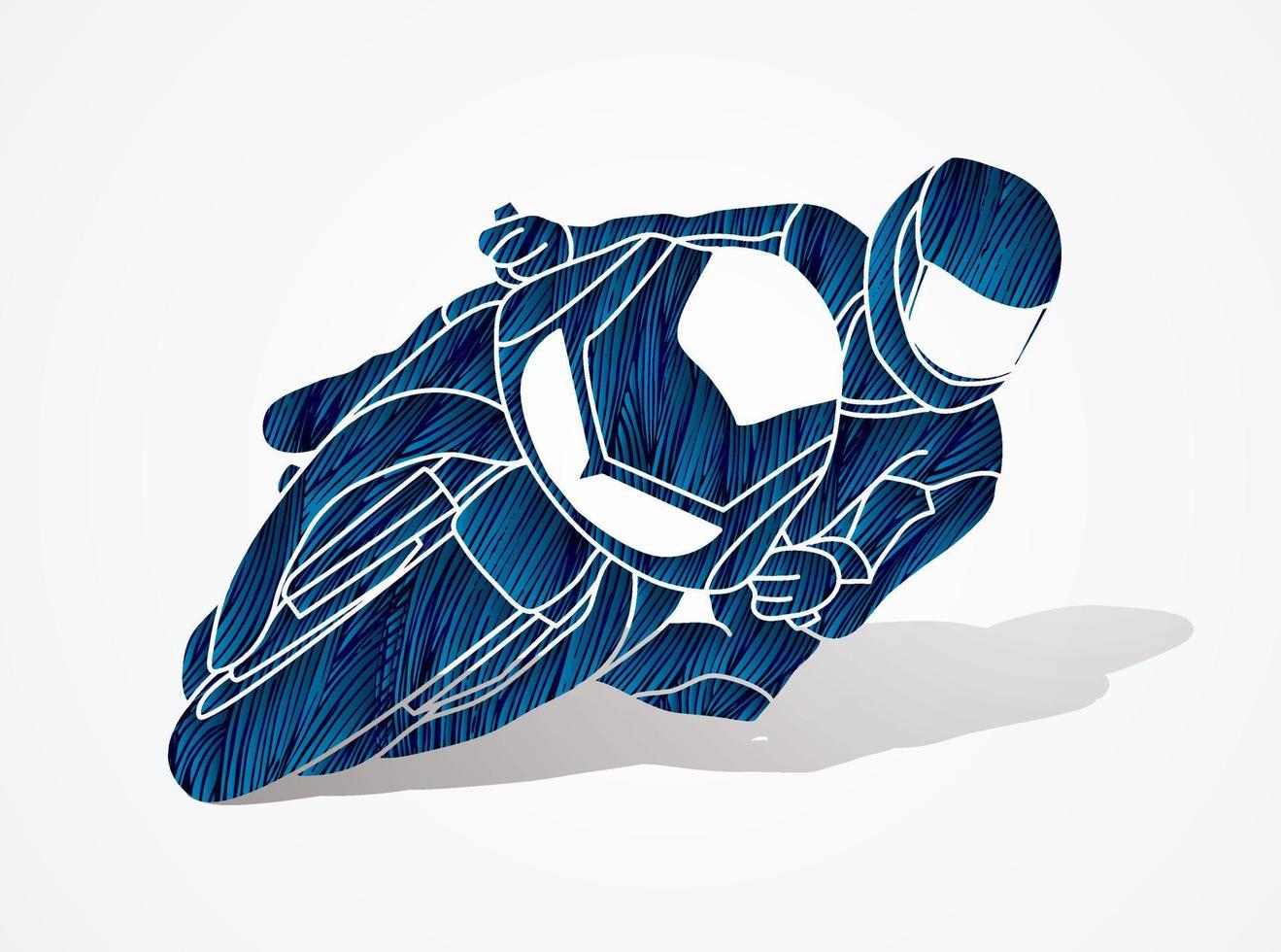 Motorcycle Racing Action Sport Graphic vector