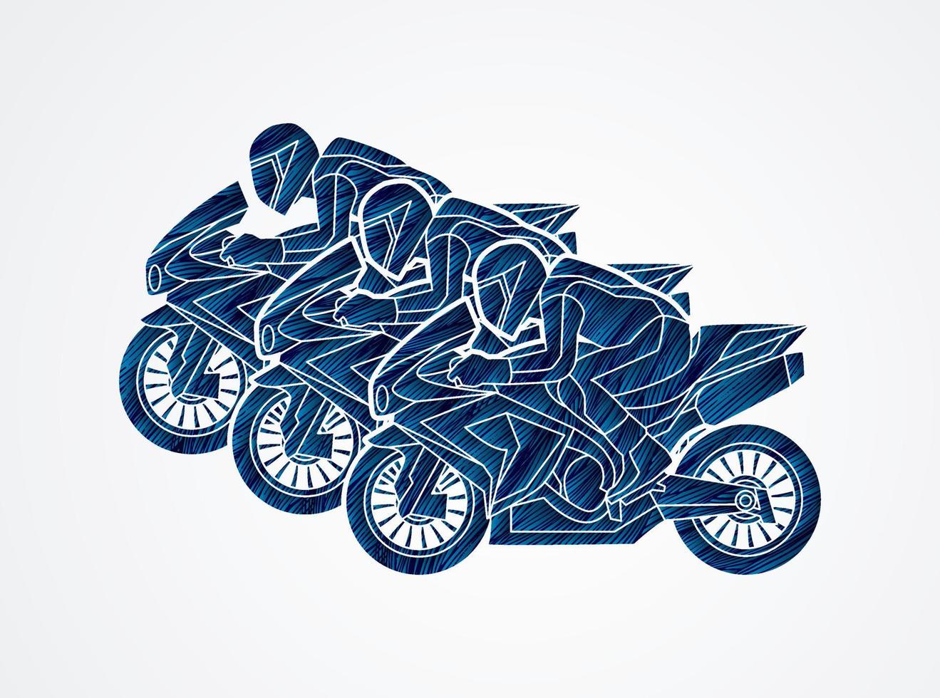 Motorcycles Racing Sport Graphic vector