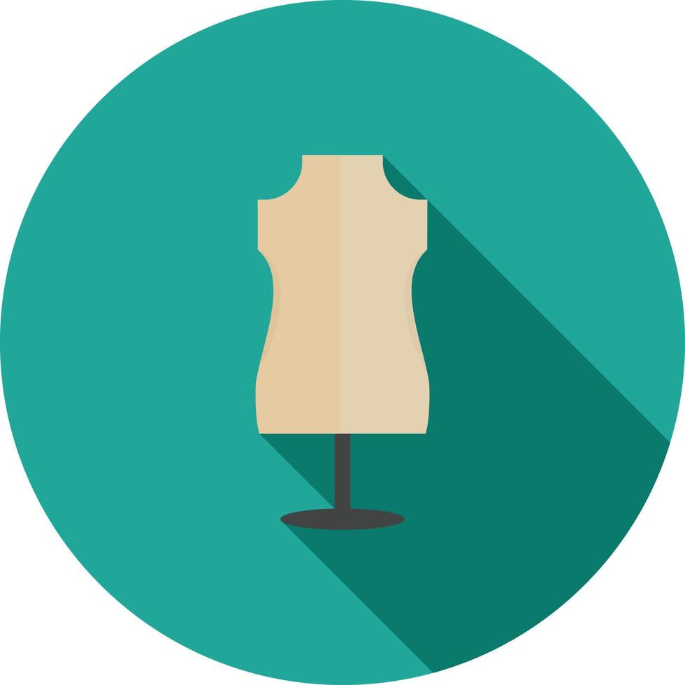Dress Holder Flat Long Shadow Icon vector