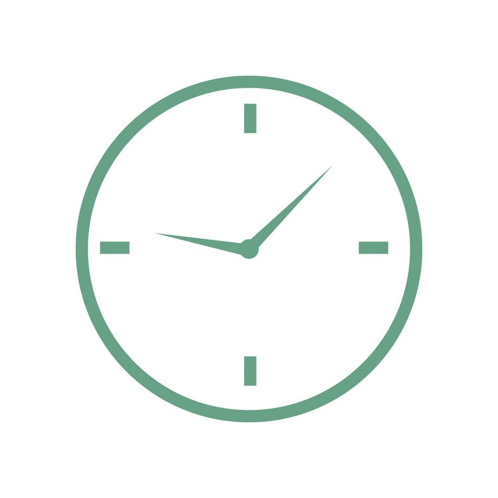 Circular Analog Wall Clock Icon vector