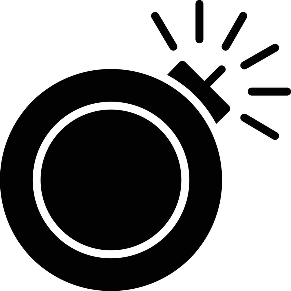 Bomb Glyph Icon vector