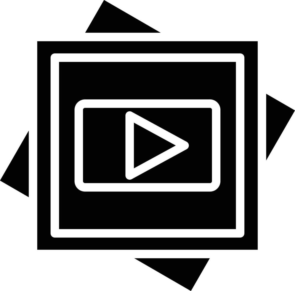 Media  Glyph Icon vector