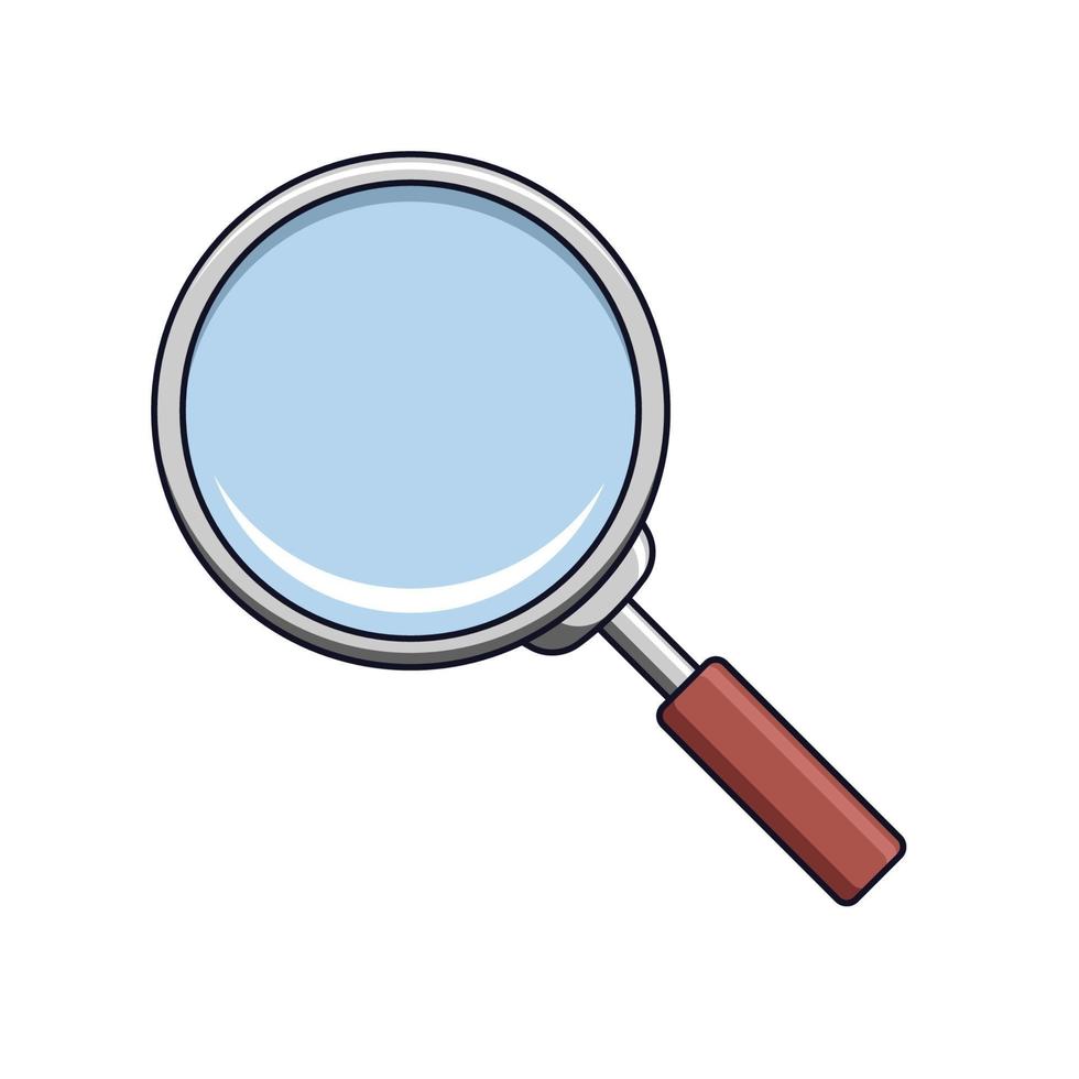 Magnifying glass vector isolated