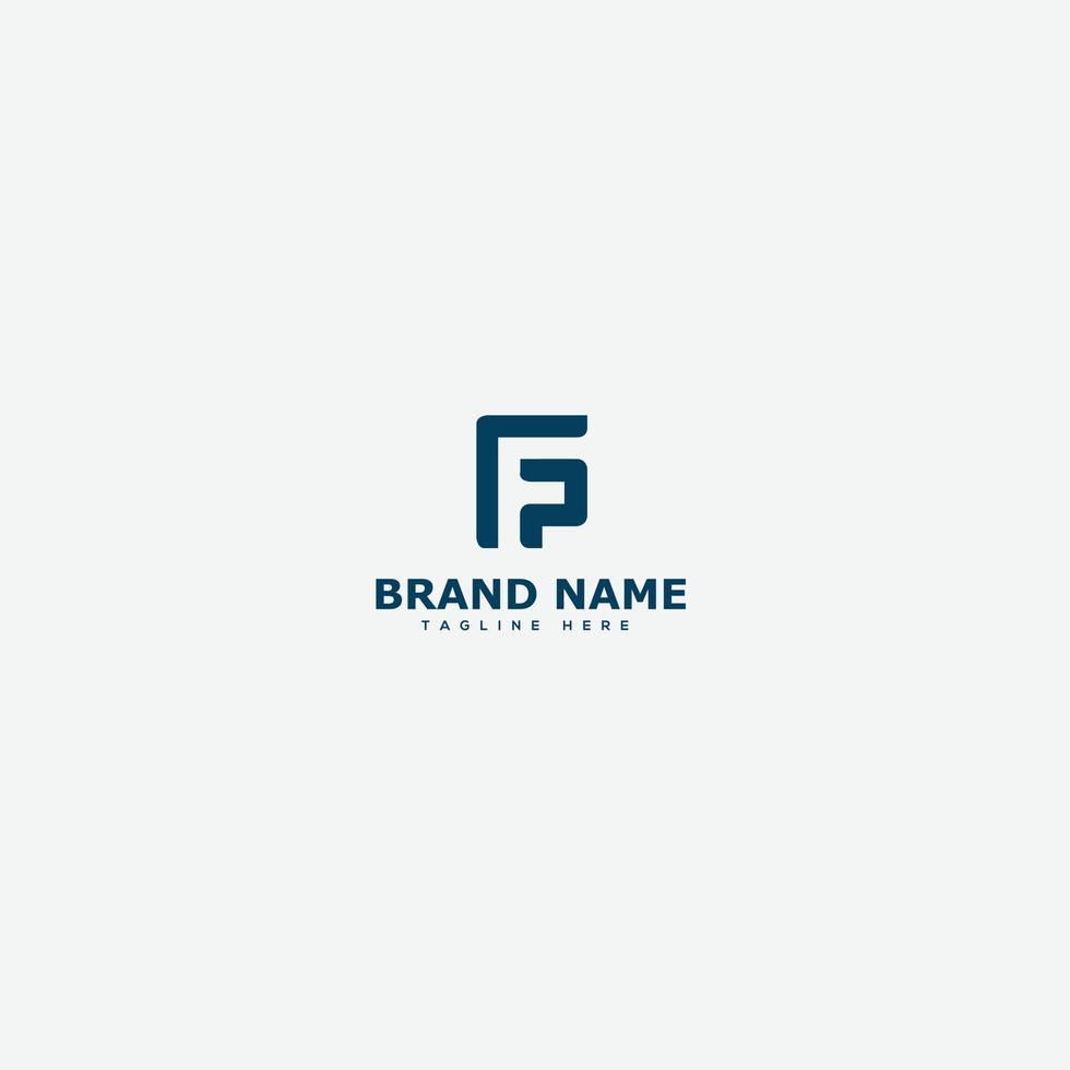 FP Logo Design Template Vector Graphic Branding Element.