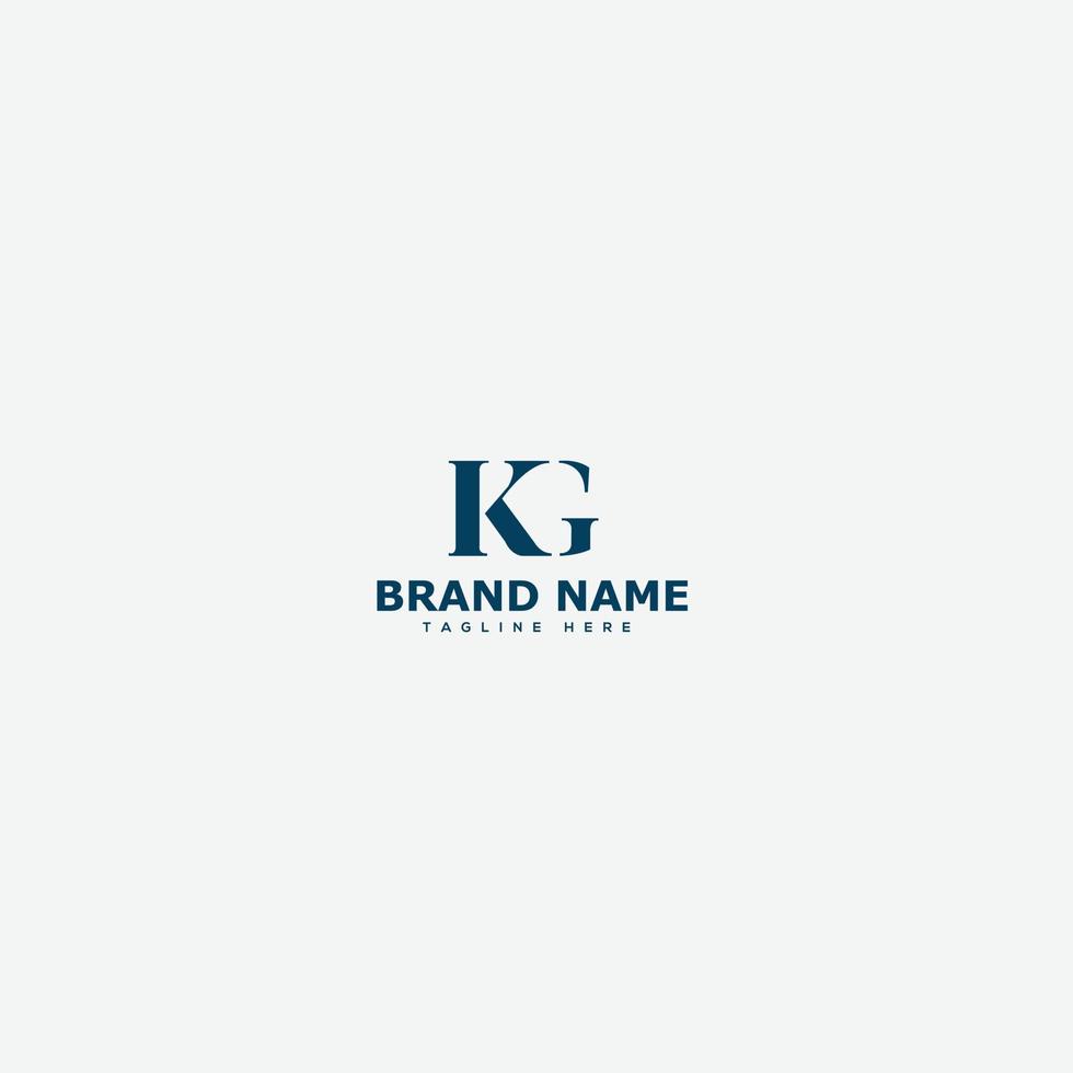 KG Logo Design Template Vector Graphic Branding Element.