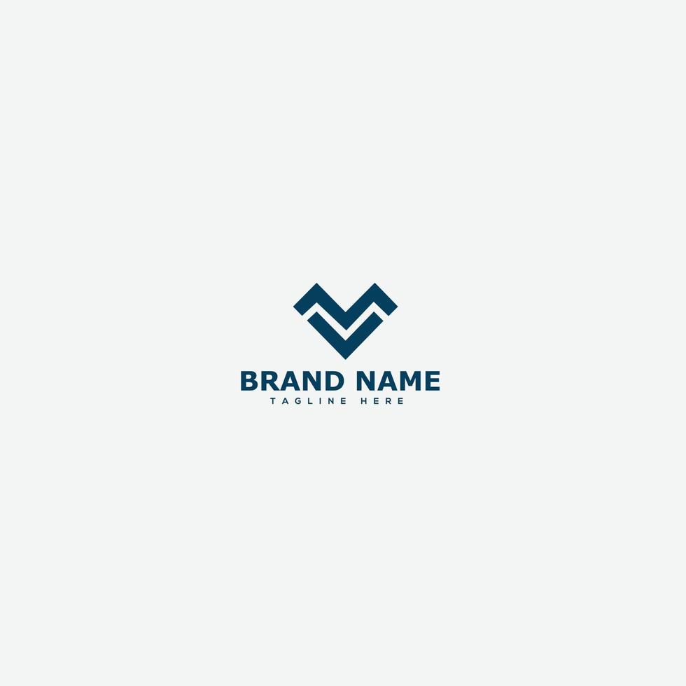 MV Logo Design Template Vector Graphic Branding Element.