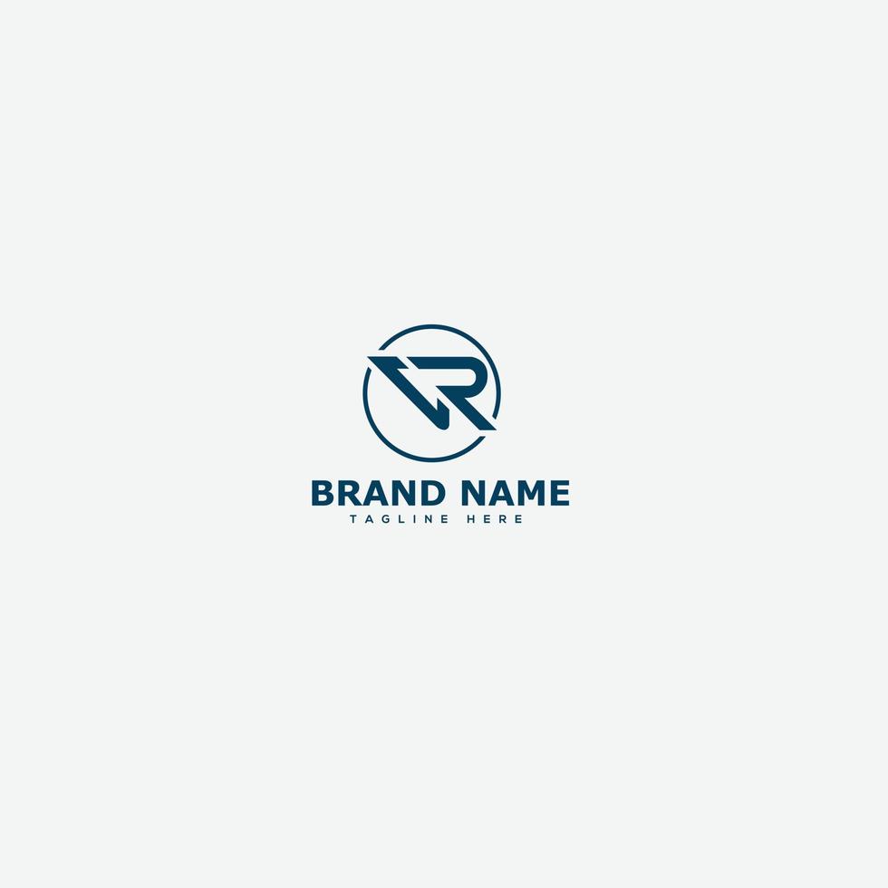 RV, VR Logo Design Template Vector Graphic Branding Element.