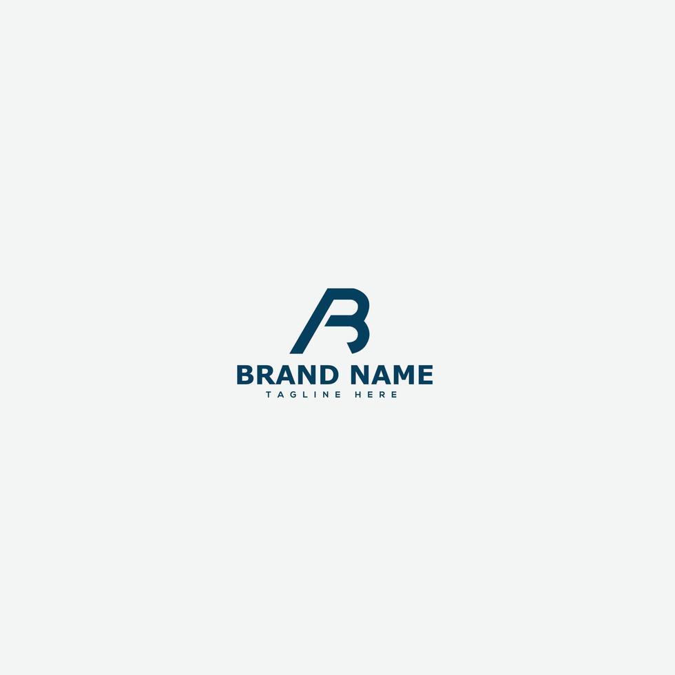 AB Logo Design Template Vector Graphic Branding Element.