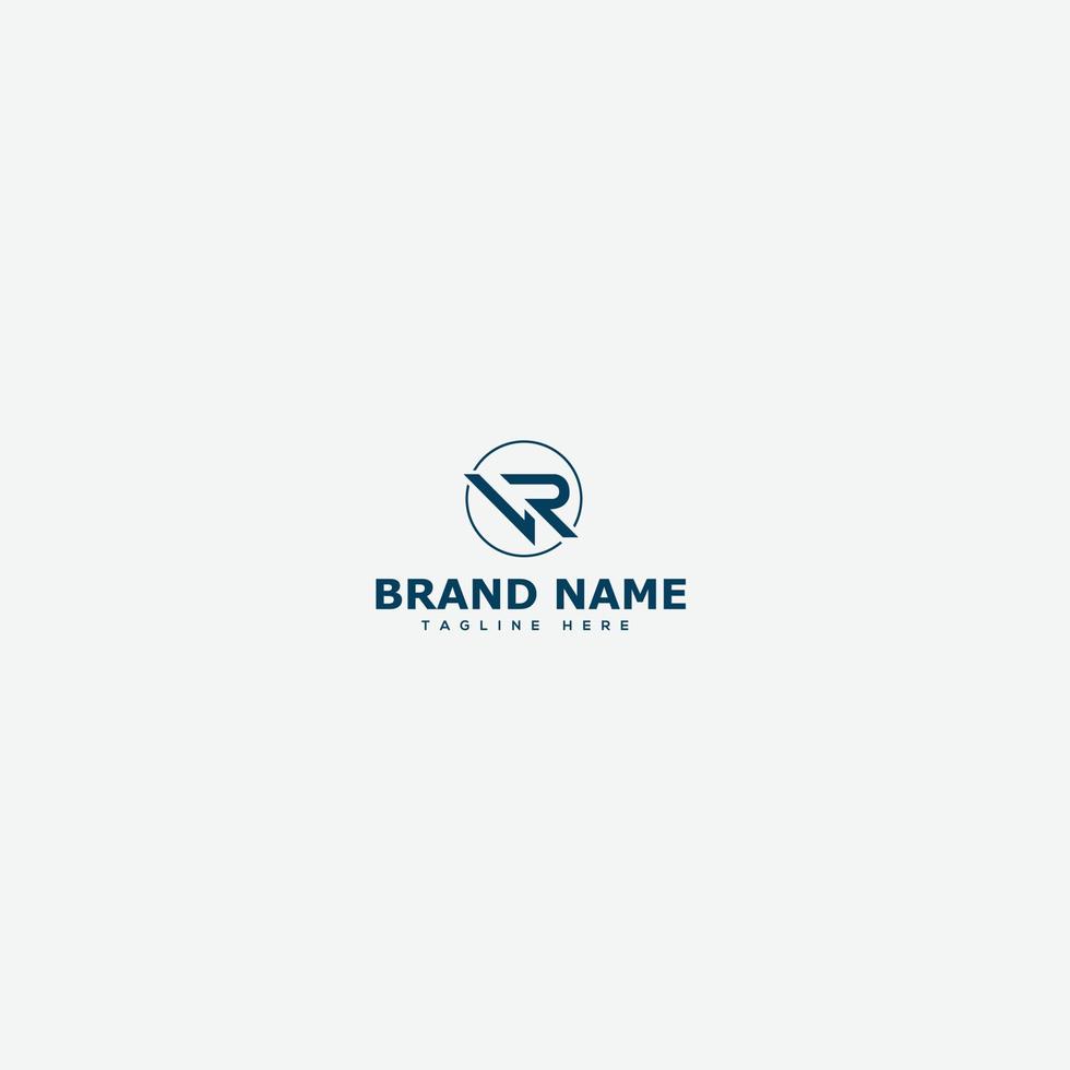 RV, VR Logo Design Template Vector Graphic Branding Element.
