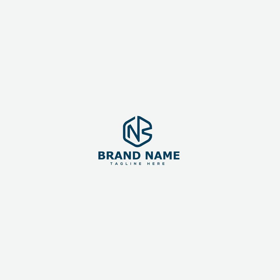 NB Logo Design Template Vector Graphic Branding Element.