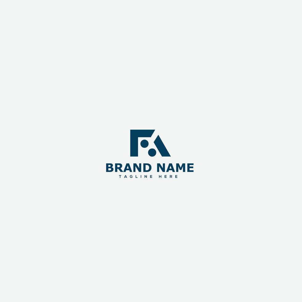 FA Logo Design Template Vector Graphic Branding Element.
