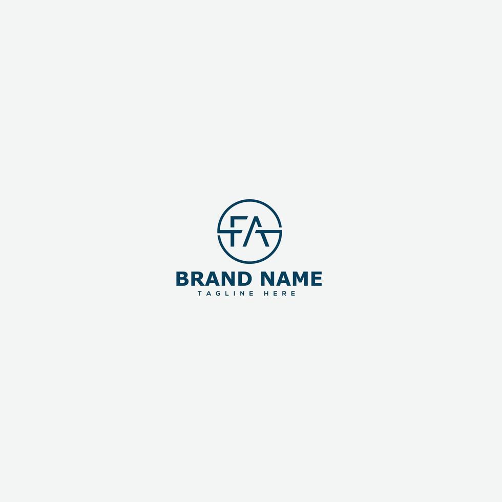 FA Logo Design Template Vector Graphic Branding Element.