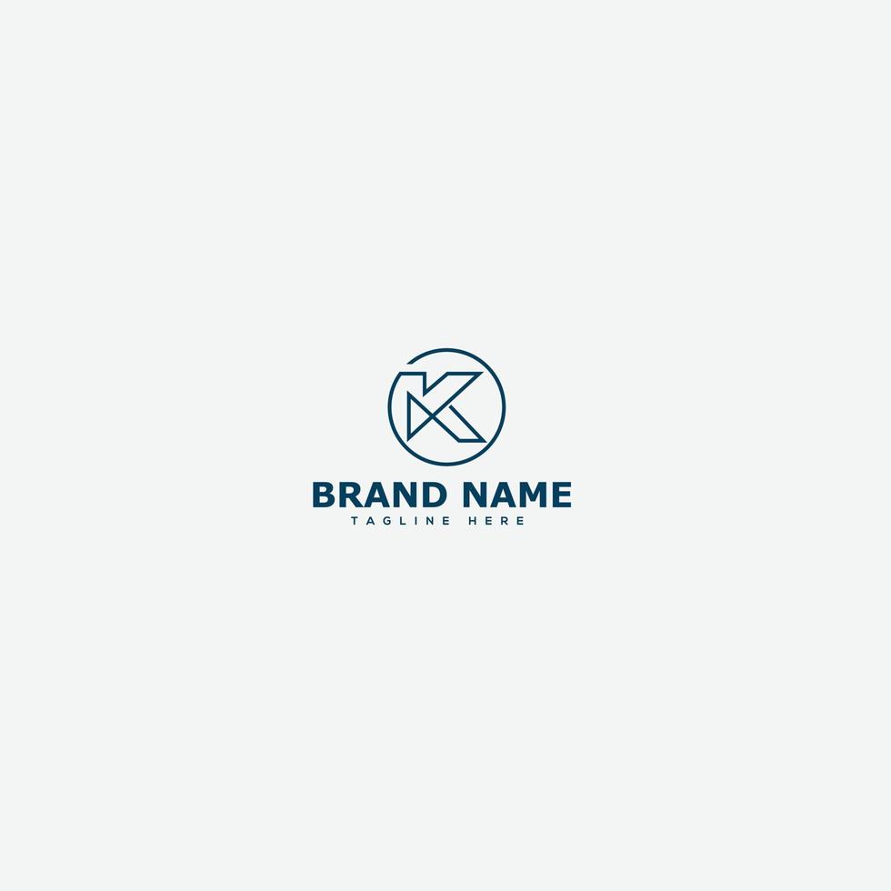 K Logo Design Template Vector Graphic Branding Element.