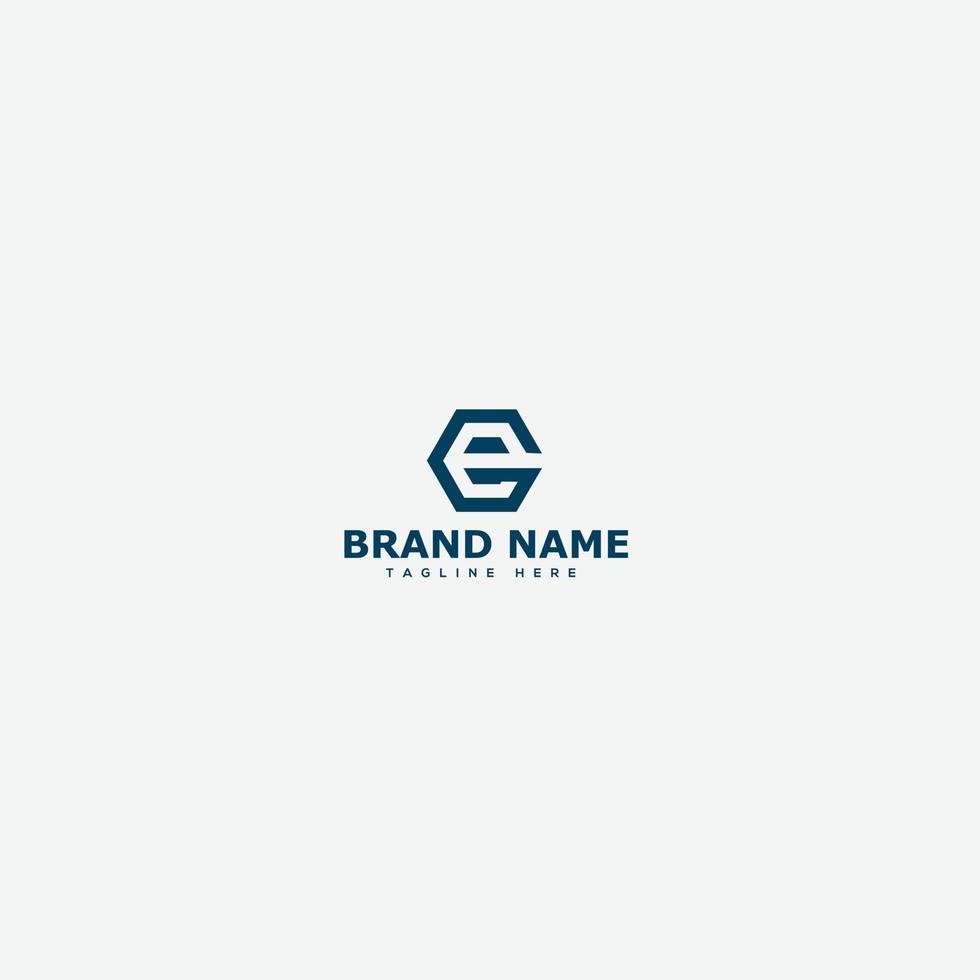 EG Logo Design Template Vector Graphic Branding Element.