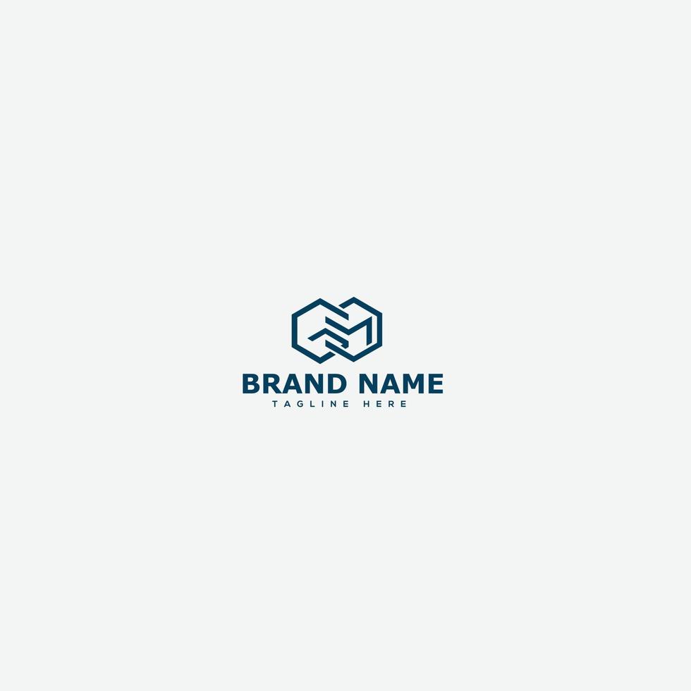 GM Logo Design Template Vector Graphic Branding Element.