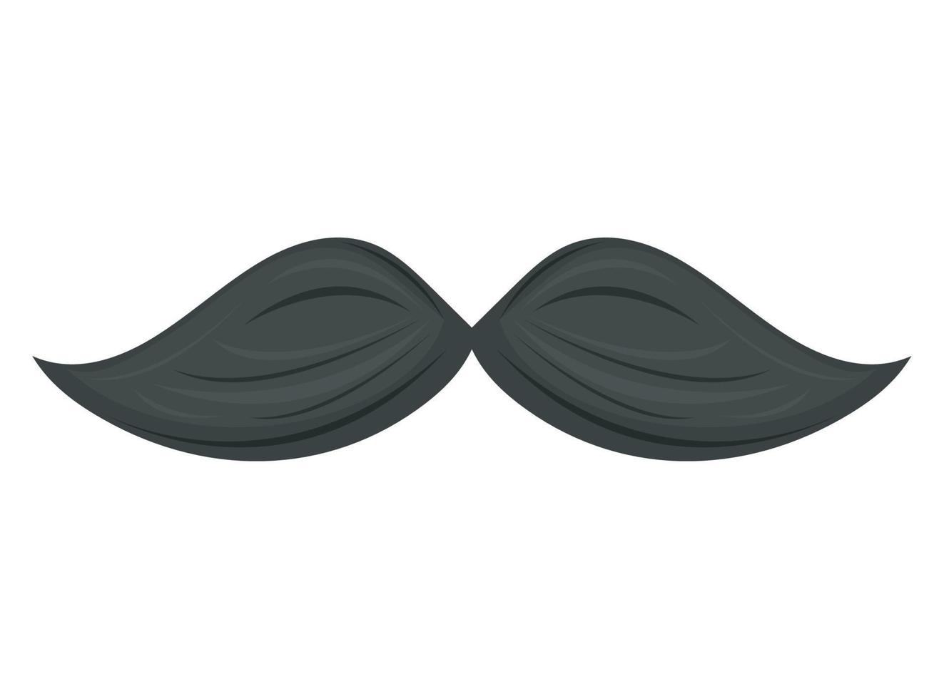 mustache male accessory vector