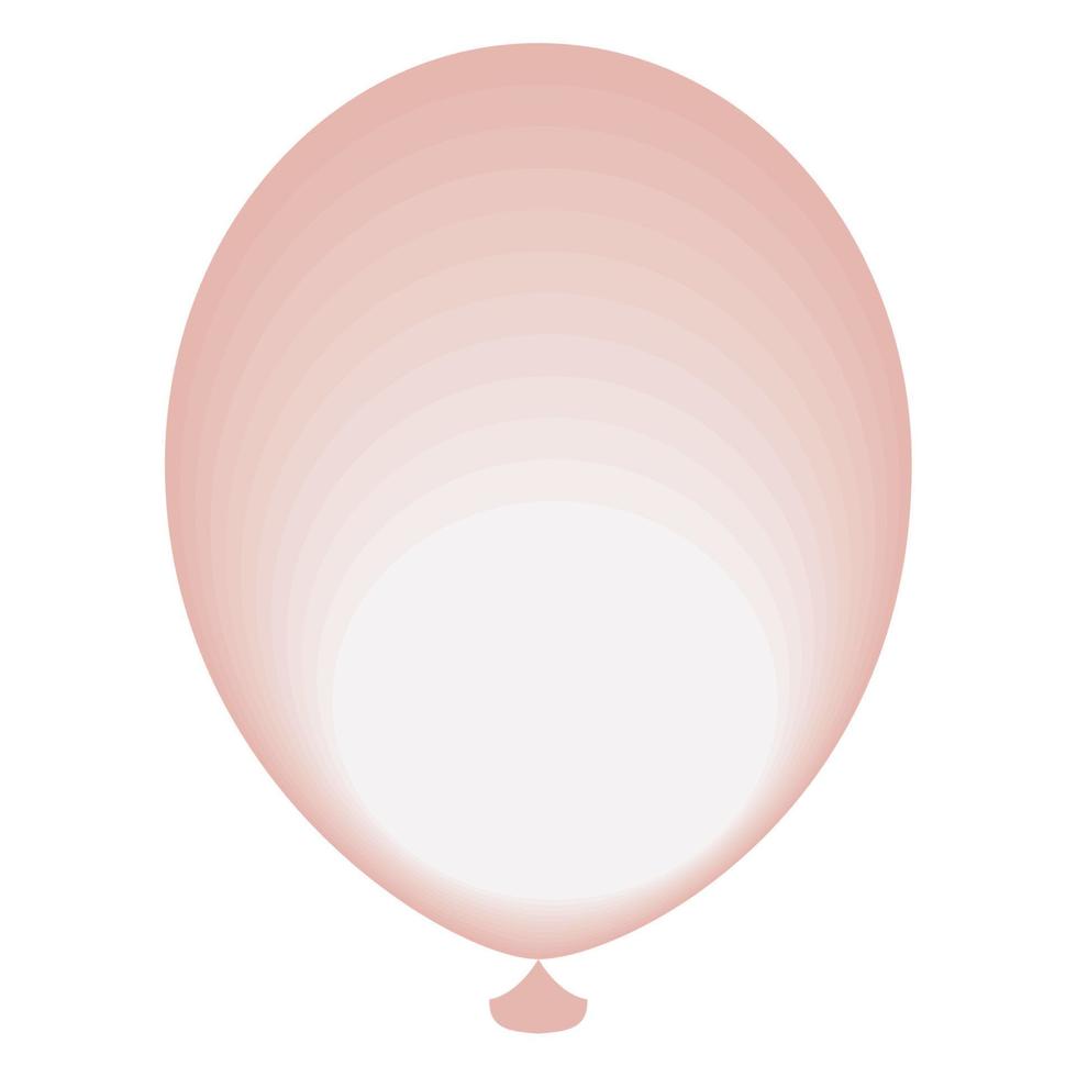 light pink balloon helium floating vector