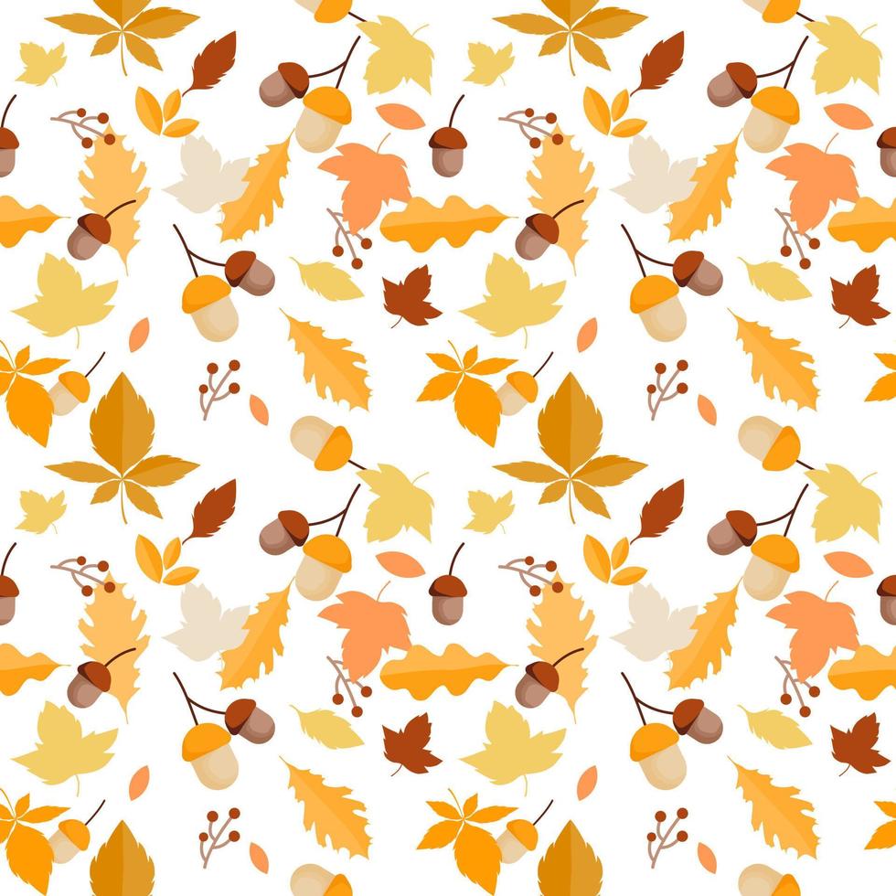 Seamless pattern of Autumn pattern vector