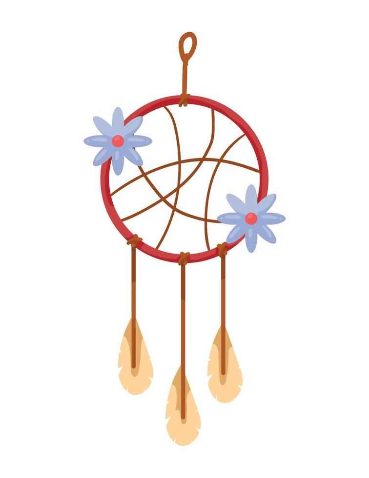 dream catcher hippie culture vector