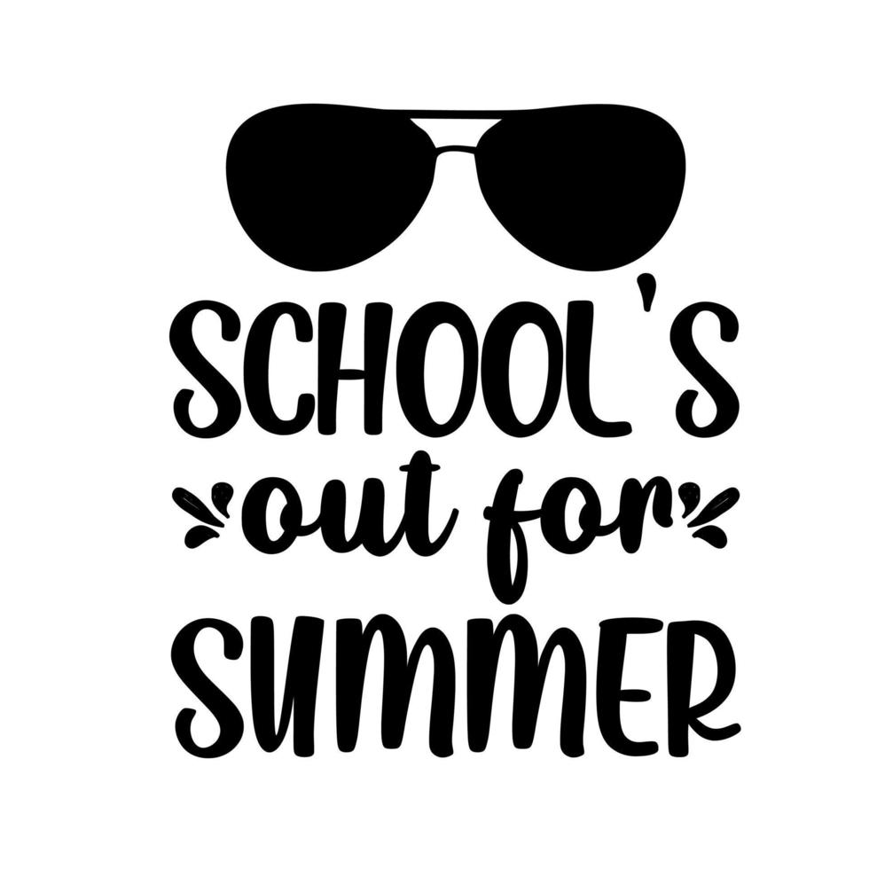 schools out for summer vector