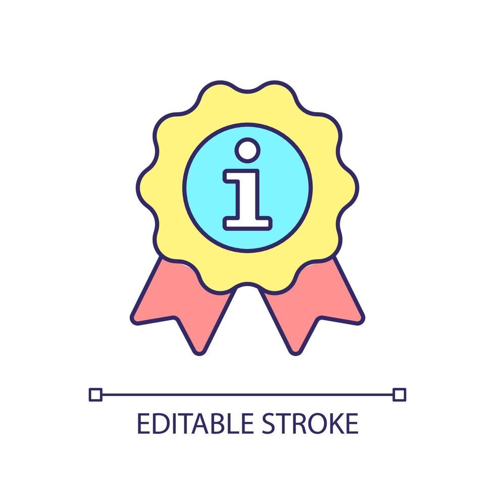 Ensuring information quality RGB color icon. Improving data quality. Checking information for accuracy. Isolated vector illustration. Simple filled line drawing. Editable stroke.
