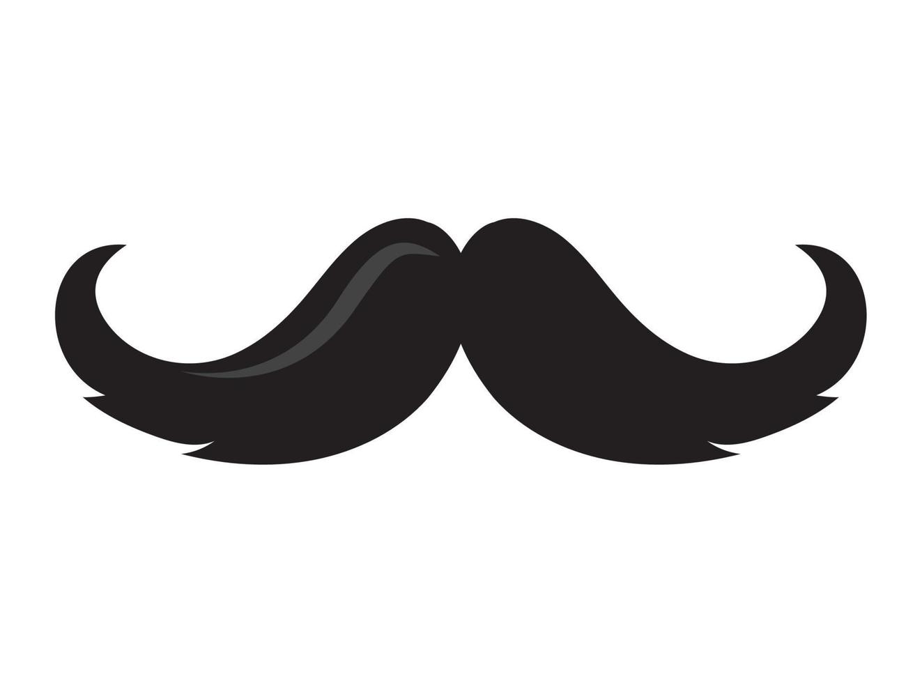 hipster mustache male accessory vector