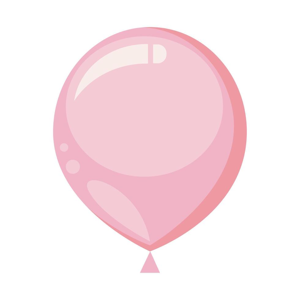 pink balloon helium floating vector