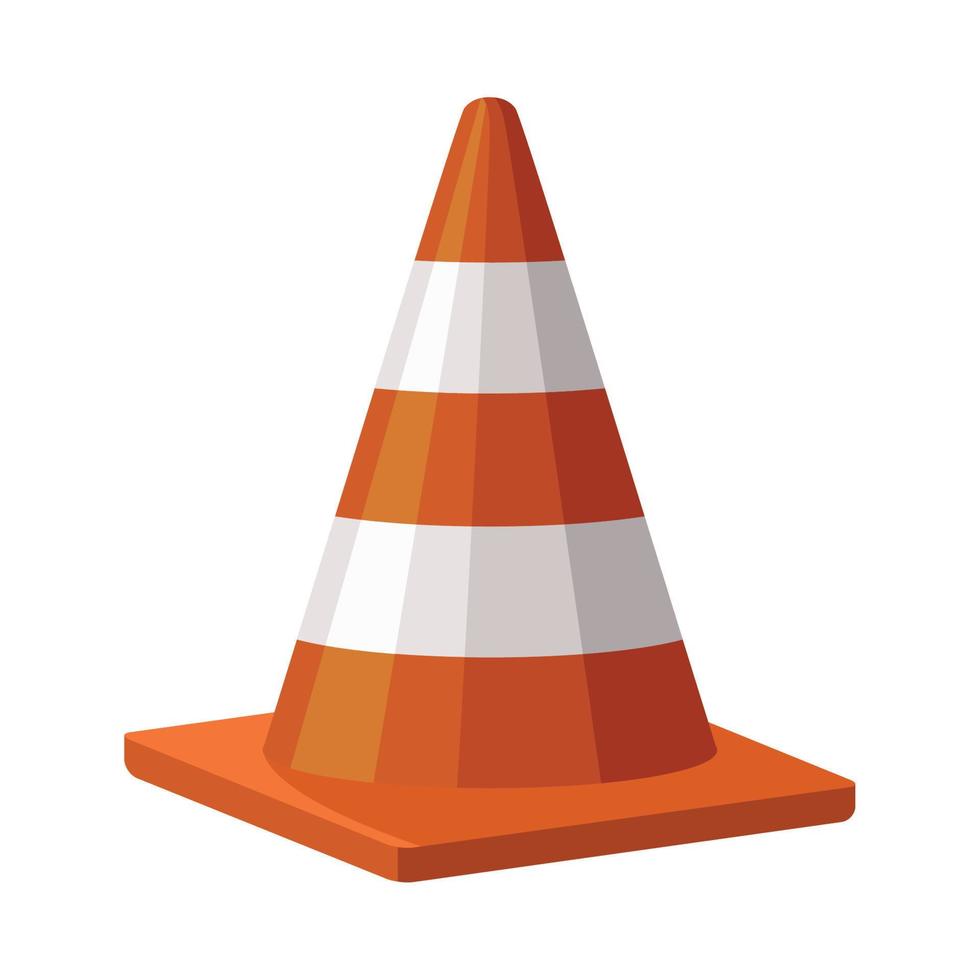 cone traffic signal vector