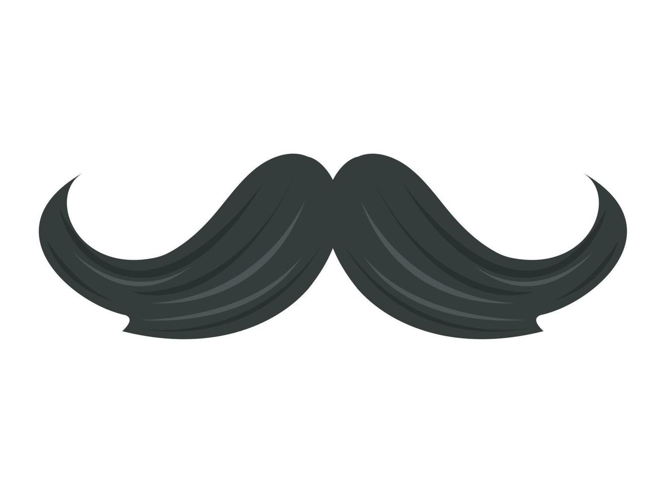 mustache male costume accessory vector